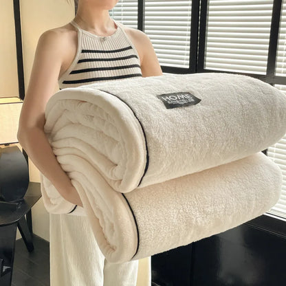 Plaid ELLA Crème – Polaire Douce et Moelleuse Unie