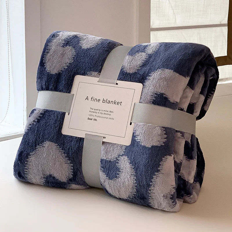 Plaid SÉLIA Orage – Flanelle Douce et Légère