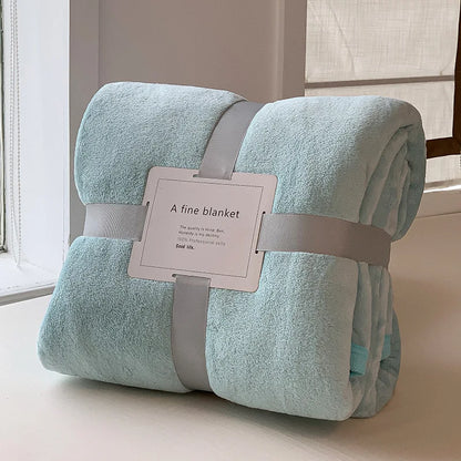 Plaid SÉLIA Ciel – Flanelle Douce et Légère