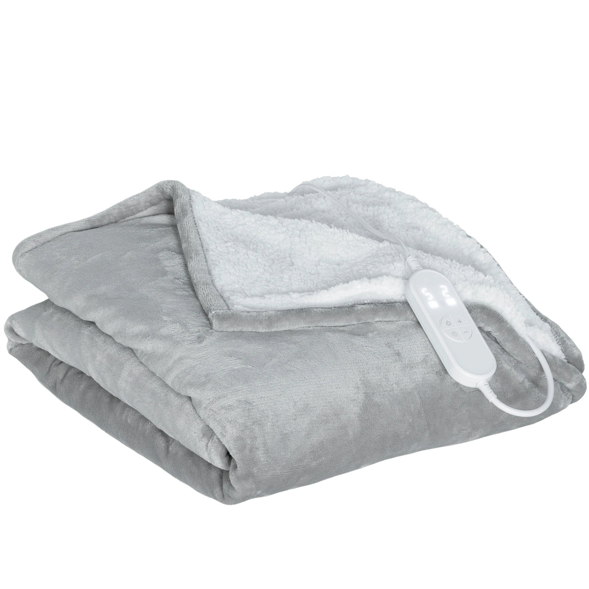 Plaid Chauffant NORDEN Gris – Température Réglable