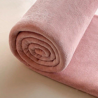 Plaid SÉLIA Rose – Flanelle Douce et Légère