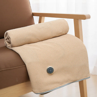 Plaid Chauffant NELYS beige - Portable à 3 Niveaux de Température