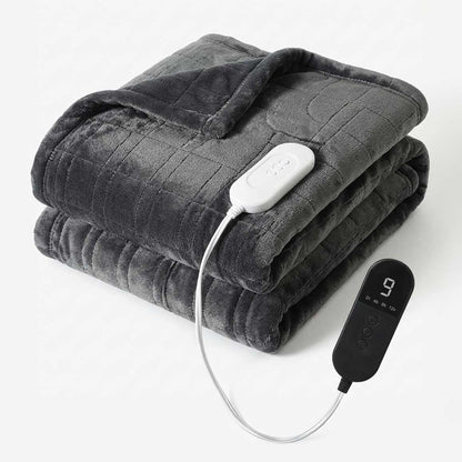 Plaid Chauffant KAÏRO Noir – 9 Niveaux de Chaleur