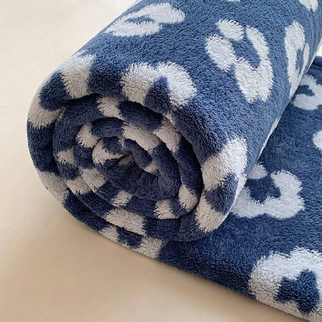 Plaid SÉLIA Orage – Flanelle Douce et Légère