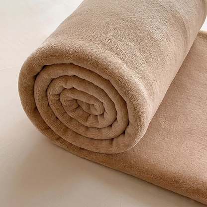 Plaid SÉLIA Cannelle – Flanelle Douce et Légère