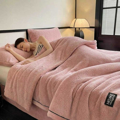 Plaid ELLA Rose – Polaire Douce et Moelleuse Unie