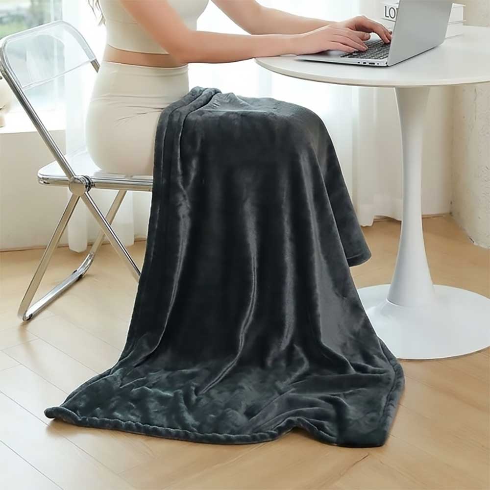 Plaid Chauffant KAÏRO Noir – 9 Niveaux de Chaleur